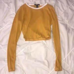 Forever 21 long sleeve crop top